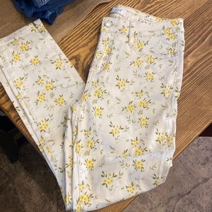 Judy Blue floral skinny jeans size 9